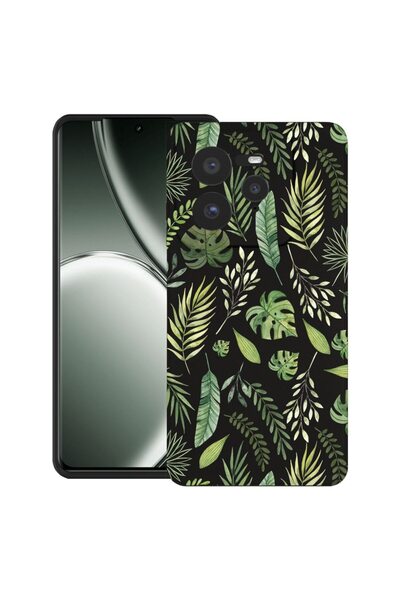 bestcase Θήκη για Realme GT 7 Pro με σχέδιο πράσινα φύλλα, TPU Ματ Εξαιρετικά...