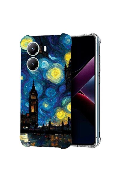 bestcase ¬Æ Husa compatibila Poco X7 Pro 5G, Anti Shock 1.5MM, Starry Night, ...