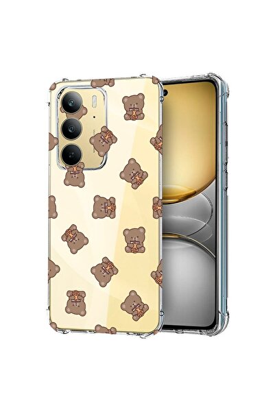 bestcase Husă pentru Realme 14x 5G, Antișoc 1.5MM, Model cu ursuleț de pluș, ...