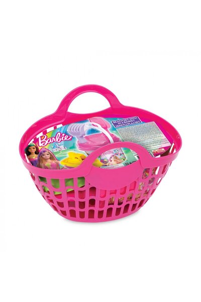 DEDE Barbie Small Castle Beach Playset with 6 Accessories Pink