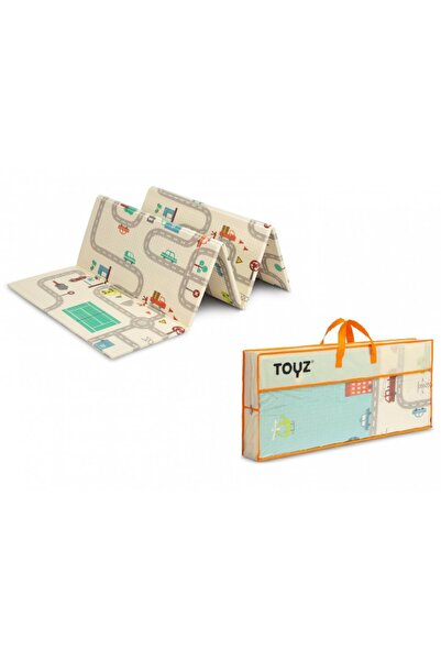 TOYZ by Caretero Covoras pliabil multifunctional Toyz pentru copii cu 2 fete,...