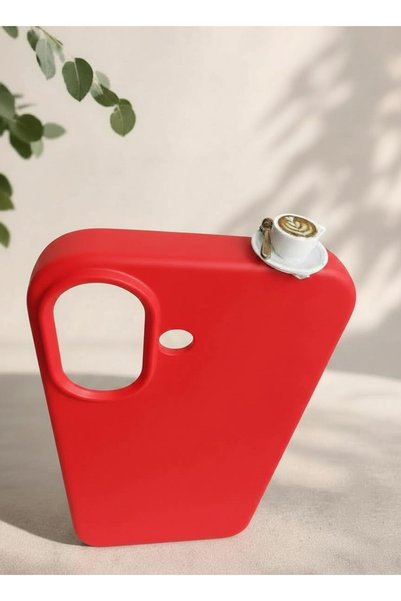lotusbybuket iPhone 17 Latte Figured Silicone Case