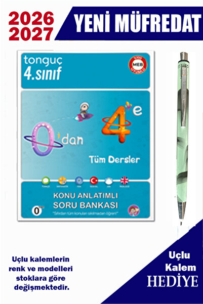 Tonguç Yayınları 0 dan 4 e Konu Anlatımlı Soru Bankası 2027 + Uçlu kalem hedi...