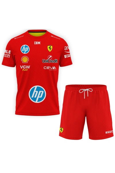 OEM Compleu tricou si pantaloni scurti pentru barbati Lewis Hamilton F1 D176
