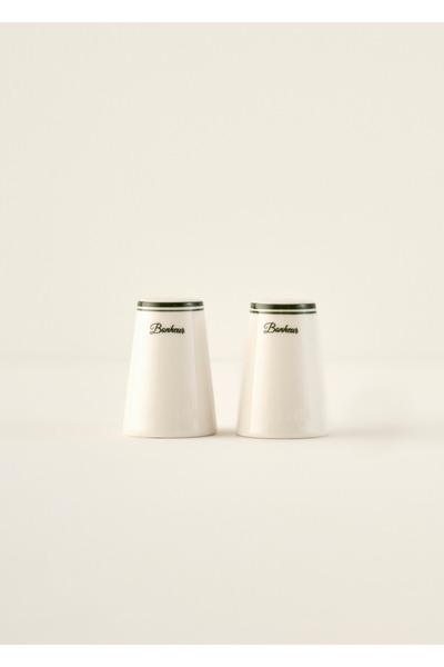 Bella Maison Bonheur Porselen Tuzluk-Biberlik Seti Yeşil (8 cm)