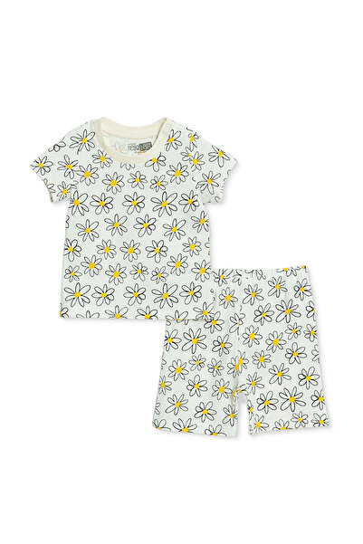 ebebek Hello Baby HelloBaby Kız Bebek Pijama Takımı Papatya Baskılı Çıtçıtlı ...