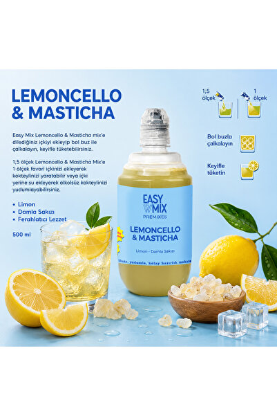 Easy Mix Lemoncello & Masticha Kokteyl Şurubu 1lt