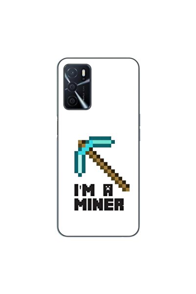 OEM Husa compatibila cu Oppo A16 Silicon Gel Tpu Model Minecraft Miner