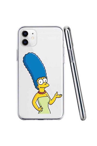 OEM Θήκη συμβατή με Apple iPhone 11, διαφανής σιλικόνης, με σχέδιο Simpson Marge