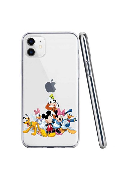 OEM Θήκη συμβατή με Apple iPhone 11, διαφανής σιλικόνης, με σχέδιο φιλαράκια ...
