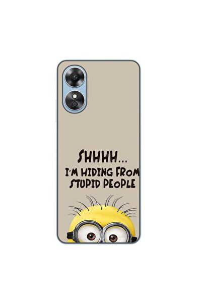 OEM Husa compatibila cu Oppo A17 Silicon Gel Tpu Model Mesaj Minion Shhhh