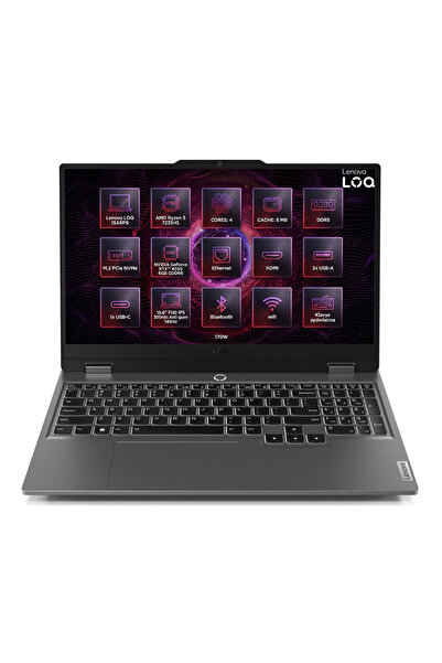 LENOVO LOQ Ryzen 5 7235HS 16GB 1TB SSD 6 GB RTX4050 15.6" 144Hz W11P Gaming L...