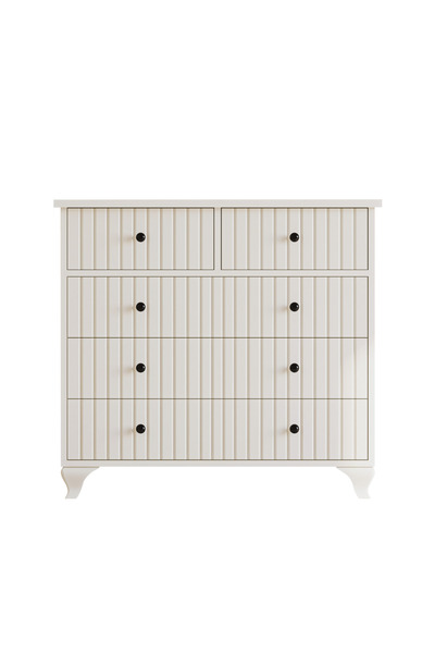 Rabi Mobilya Comodă, Rabi, İrem Country, 5 Sertare, Fronturi MDF, 90x40x86 cm...