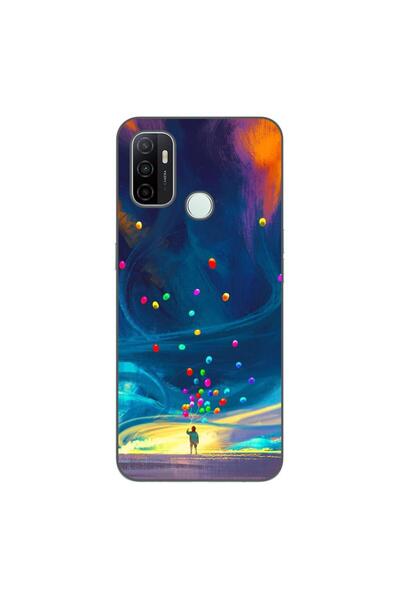 OEM Case compatible with Oppo A53 Silicone Gel Tpu Universe Balloons Pattern