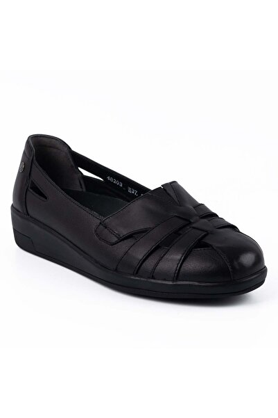Forelli Vanesa Anatomical Leather Casual Women's Shoes-Black