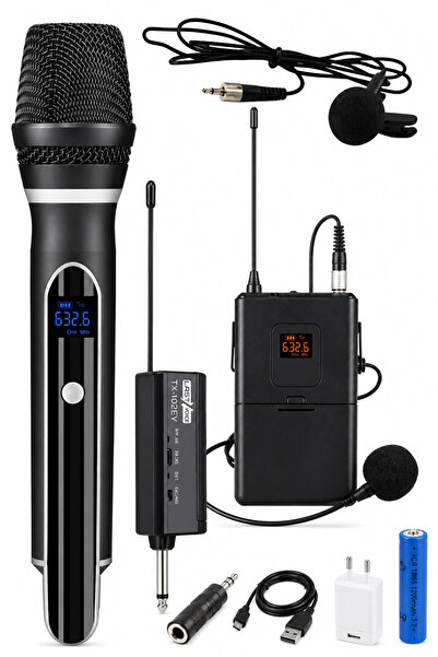 Blackbird Game Center Glr Wn-07 Profesyonel 3 lü Kablosuz Mikrofon Sistemi UH...