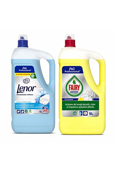 lenor Balsam Lichid Rufe Sea Breeze 200 spalari + Detergent Vase