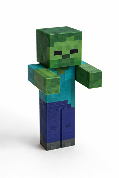 GAME SHOT Minecraft Zombie Figürü Masa Dekor Oyuncak 3D Baskı