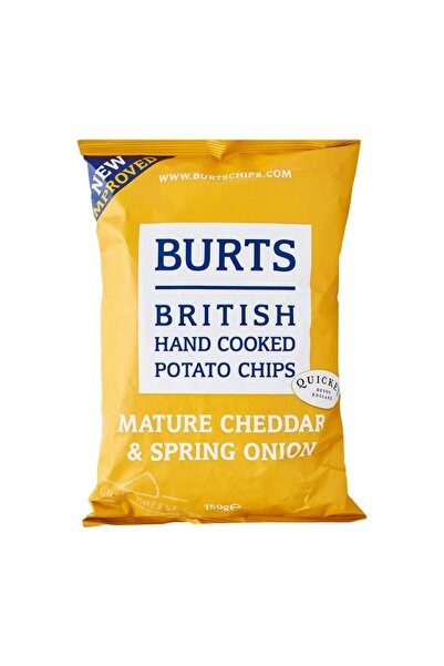 BURT'S Thick Cut Potato Chips Mature Cheddar 150g