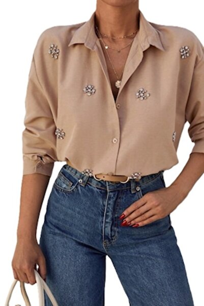 StreetWear Outlet Women's Shirt, Elegant, Loose, With Dropped Shoulders And E...