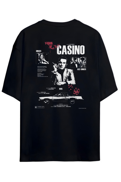 Grafftee Clothing Μπλουζάκι από βαμβάκι υψηλής ποιότητας με θέμα το καζίνο - ...