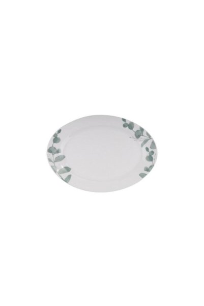 Eaton Πιατέλα Οβάλ Οπαλίνα GREEN LEAF-ARIA 30x22cm