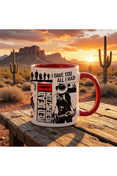 iyi fikirler Red Dead Redemption Special Design Red Porcelain Mug