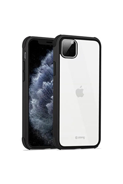 Crong Trace Clear Cover - Etui iPhone 11 Pro (czarny/czarny)