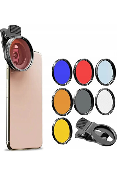 APEXEL Set de filtre 7 în 1 pentru telefon / Apl-52uv-7f