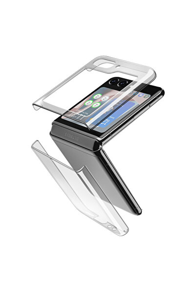 Cellularline Husă transparentă - Etui Samsung Galaxy Z Flip 5 (transparent)