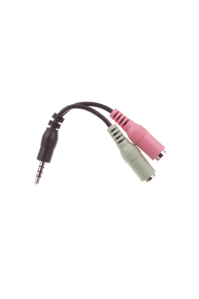 DELOCK Klinke Adapter 3,5mm 4Pin -> 2x 3,5mm St/Bu