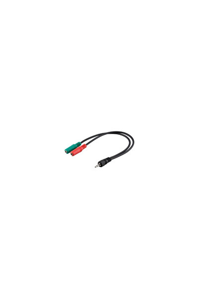 MANHATTAN Kabel Jack 3.5mm - Jack 3.5mm x2 0.15m czarny (352024)