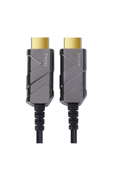 PremiumCord Cablu HDMI 2.1 cu fibră optică de ultra mare viteză 8K@60Hz, zlac...