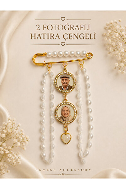 enyessaccessory Hatıra Çengeli Özel Tasarım -2 Fotoğraflı - Anı Çengeli