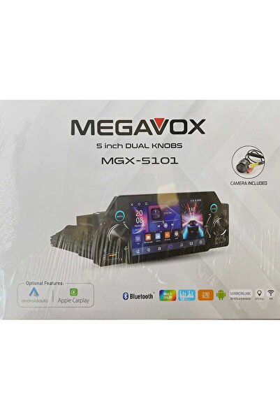 megavox MGX-5101 5 İNCH DUAL KNOBS CAMERA DAHİL ANDROİD TEYP
