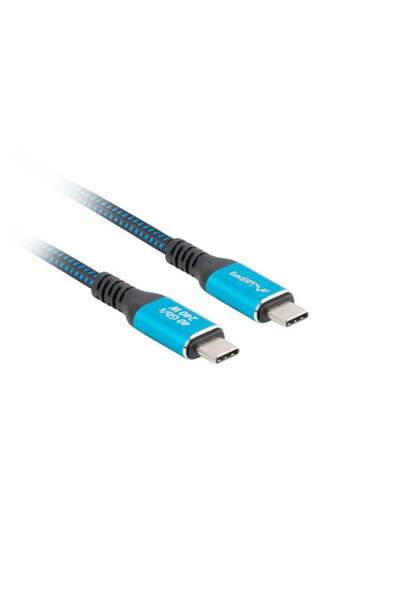 Lanberg Cablu USB-C M/M USB4 1,5m 240W 8K 60Hz negru-albastru