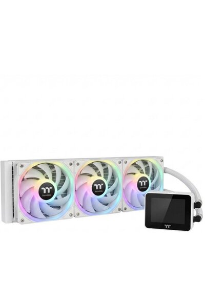 THERMALTAKE Răcitor de apă MAGCurve 360 Ultra Snow Edition, 3x120mm ARGB, lum...