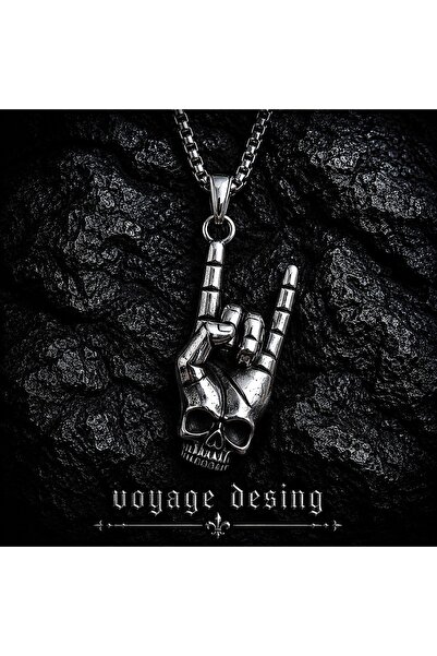 voyageaccessory Rock El İşareti Paslanmaz Çelik, Heavy Metal Gitarcı Hard Roc...