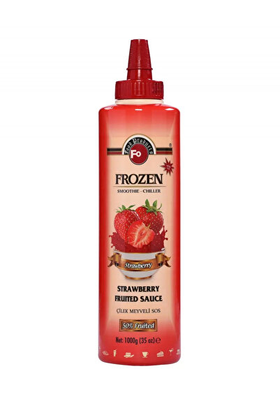 FO Çilek Meyveli Sos Frozen Meyve Püresi 1000 G x 6 Adet (Koli)
