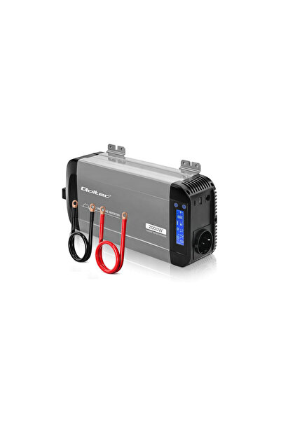Qoltec Invertor de putere cu undă sinusoidală pură |   12V la 230V |   1000/2...