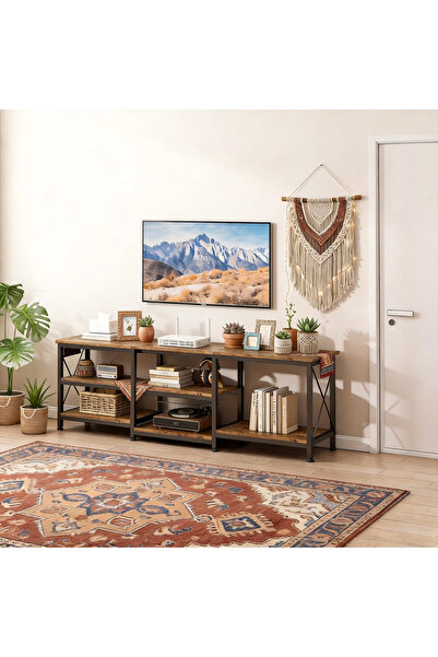 DASEN 180*40*60cm, TV Stand For TV Up To 75 Inch, TV Table with Wooden Storag...