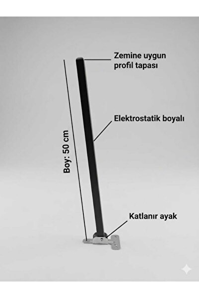 steel desing 4 adet Katlanır Metal Yer Sofrası Ayağı Metal Masa Ayak Seti Por...