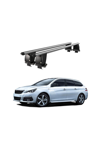 OEM Aluminum crossbars compatible with peugeot 308 combi 2014-2021, silver or...