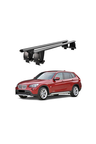 OEM Aluminum crossbars for BMW X1 E84 2009-2012, compatible with smooth roofs...