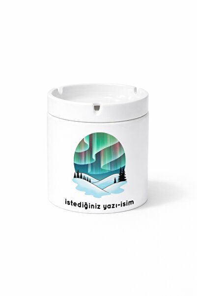 Kirbi Reklam Other Northern Lights Aurora Borealis Double Sided Printed Ash T...