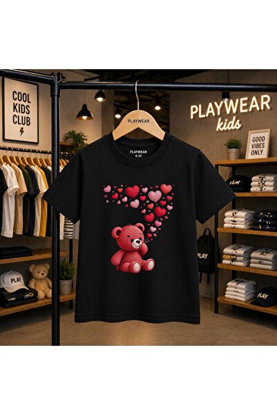 playwear Majica sa otisnutim medvjedićima i malim srcima, 100% dječja unisex ...