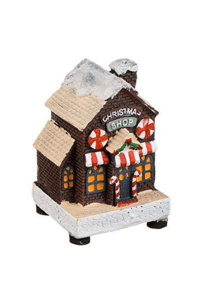Zumzeria Christmas Scene Ninse Houses with LED Light 5x5x8cm