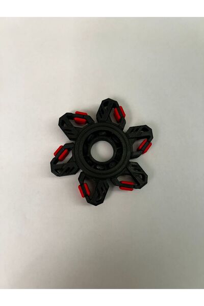3D çocuk oyuncak dönme çarkı (siyah rengi) ( spinner ) 23cm (siyah)