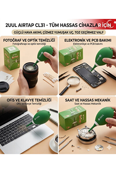 Y&H 2UUL AirTap CL31 Profesyonel Toz Temizleme Hava Pompası - Kamera, Telefon...