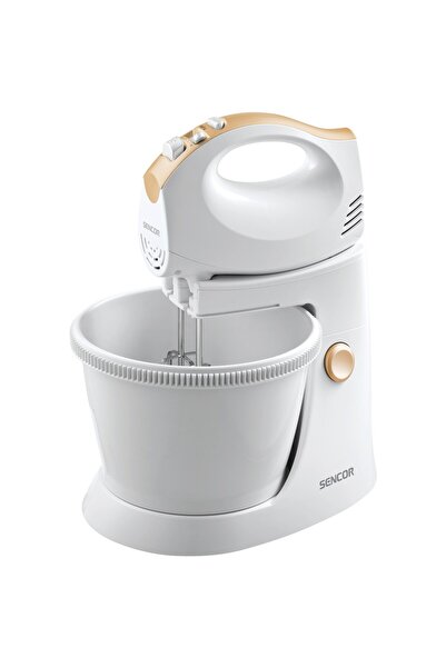 Sencor Mixer cu bol SHM 5330, 300 W, Bol rotativ, 5 viteze, 2 accesorii, Alb